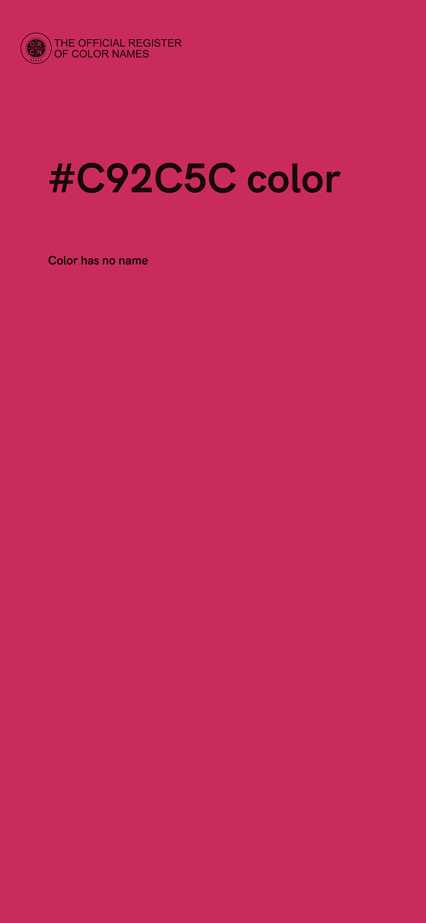 #C92C5C color image