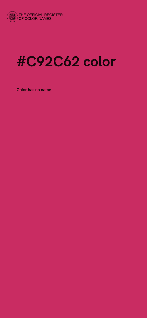 #C92C62 color image