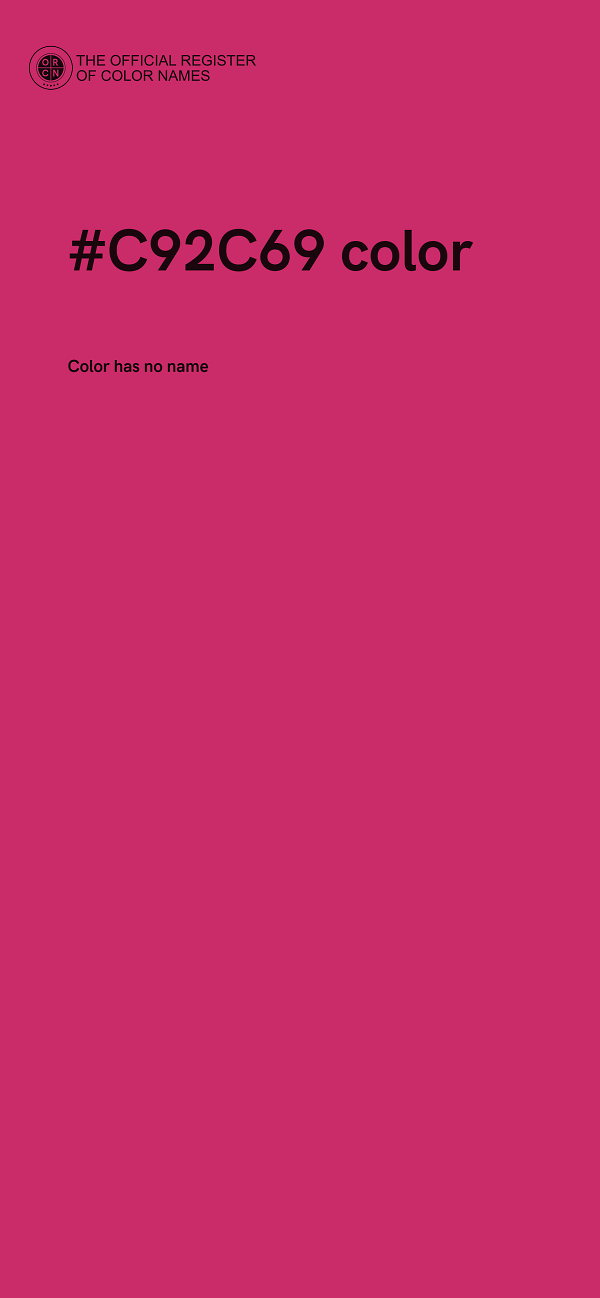 #C92C69 color image