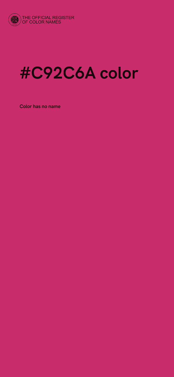 #C92C6A color image
