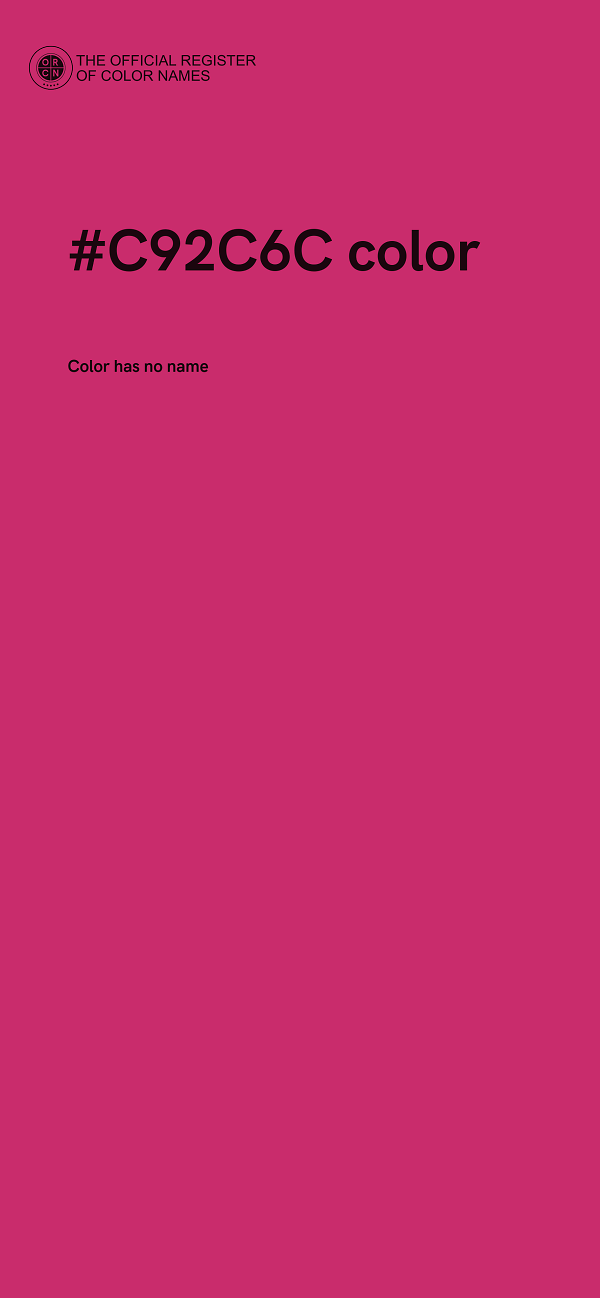 #C92C6C color image