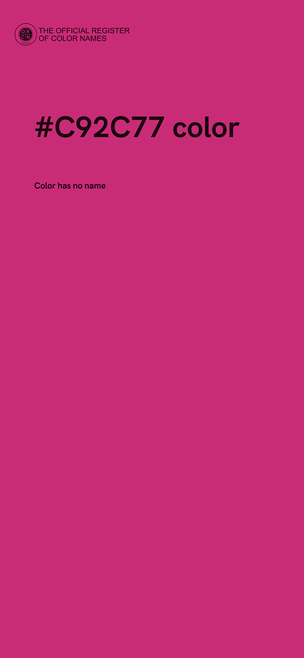 #C92C77 color image