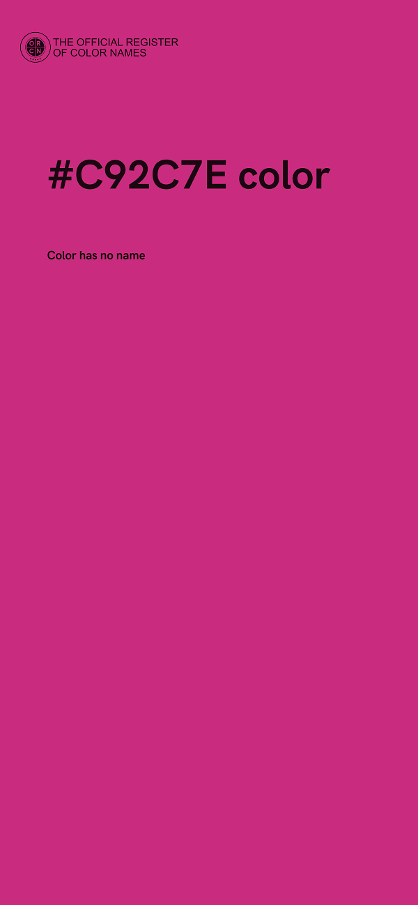 #C92C7E color image