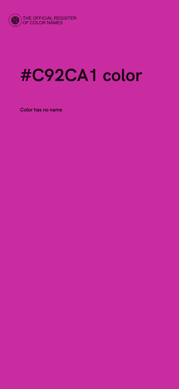 #C92CA1 color image