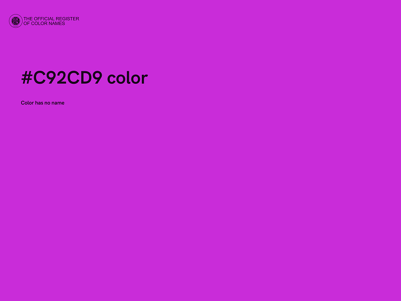 #C92CD9 color image