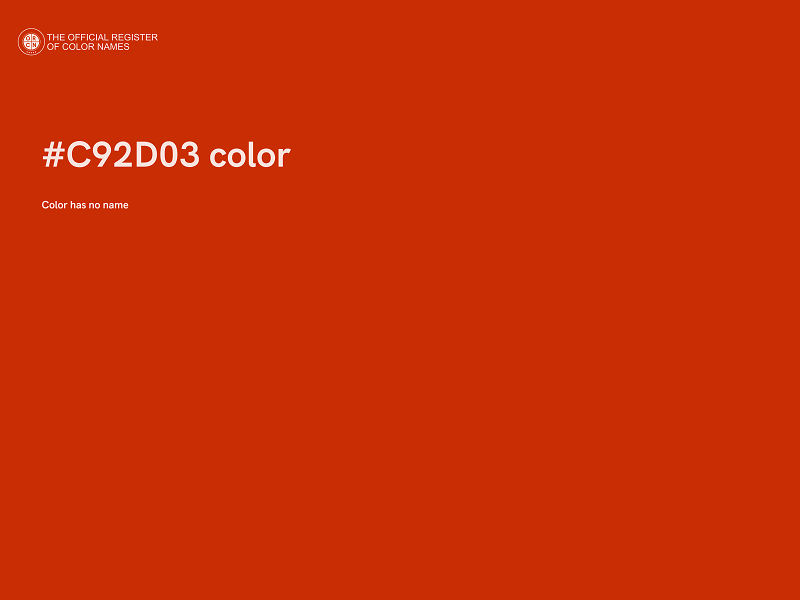 #C92D03 color image