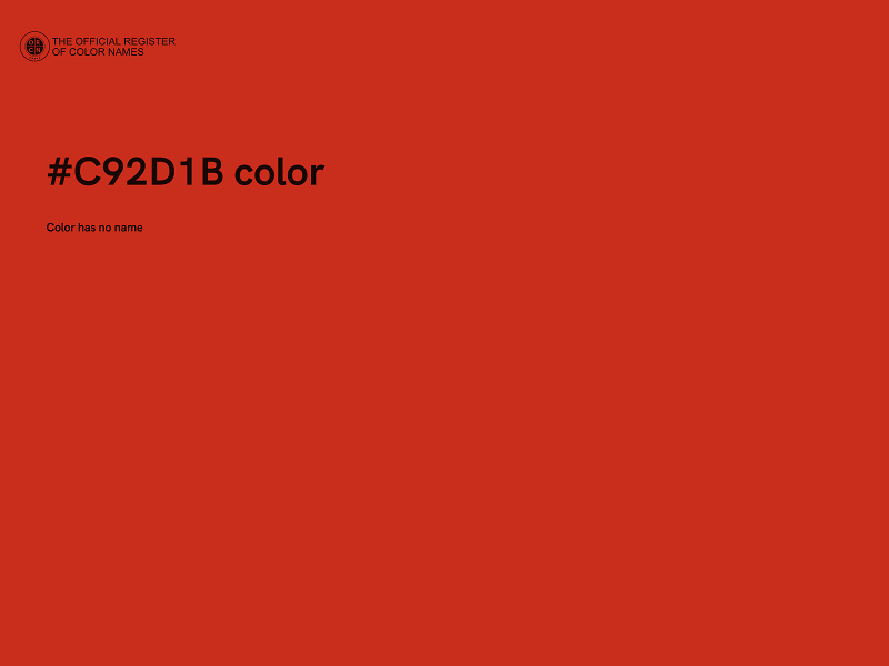 #C92D1B color image