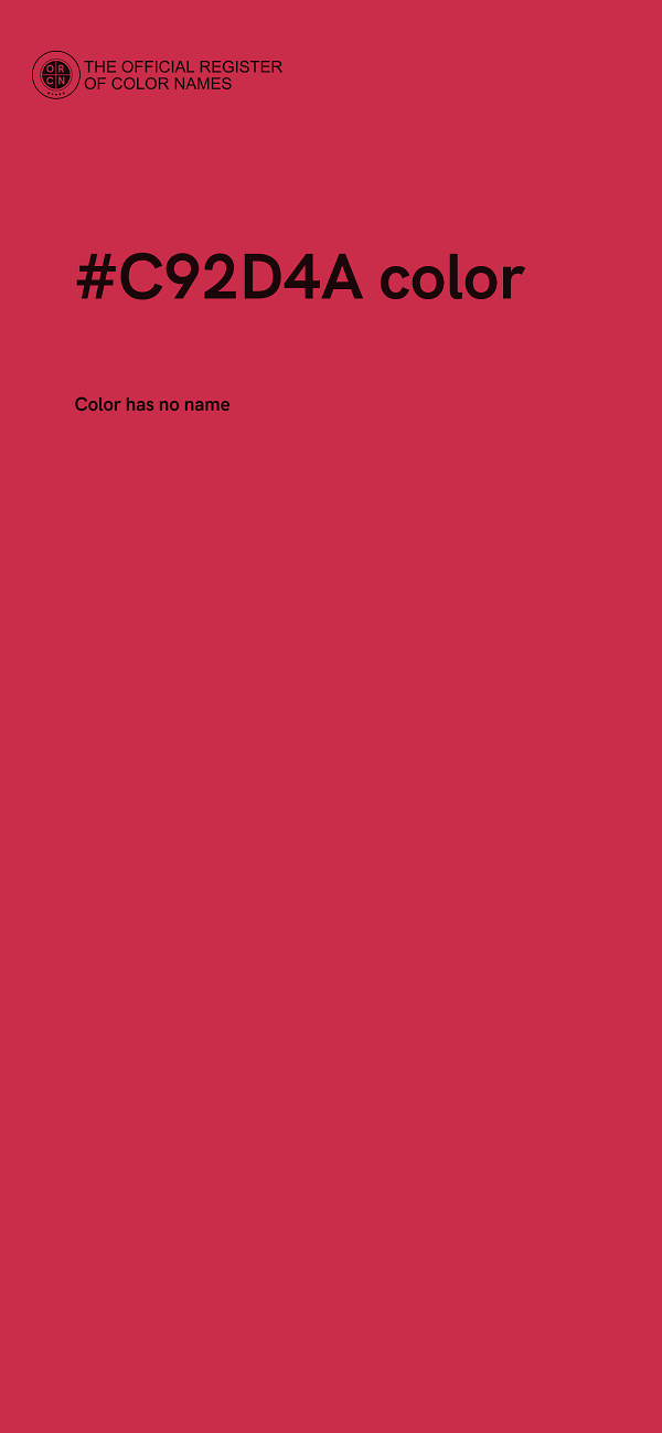 #C92D4A color image