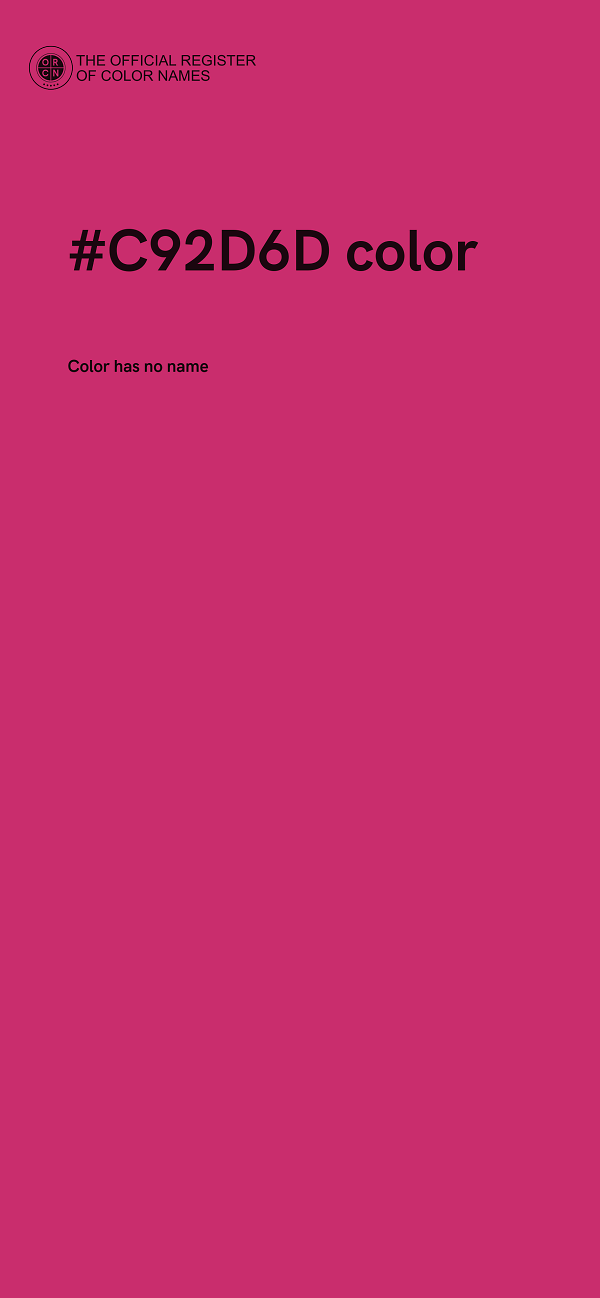 #C92D6D color image
