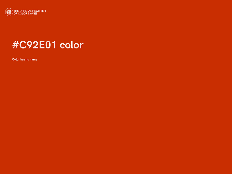 #C92E01 color image