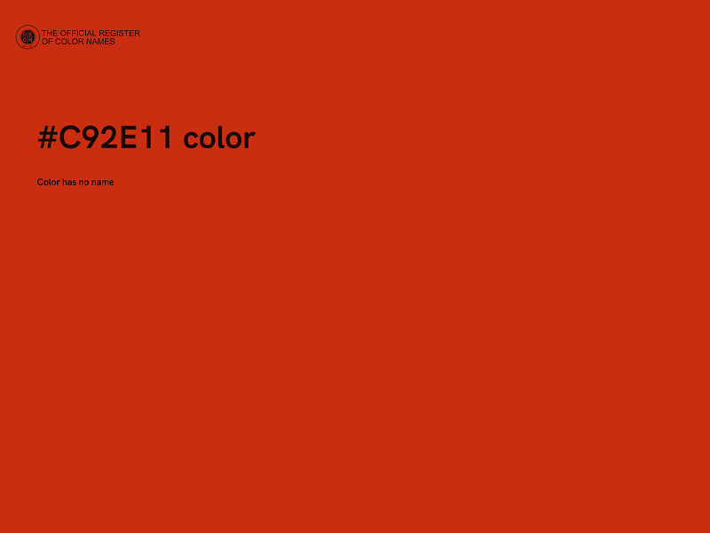 #C92E11 color image