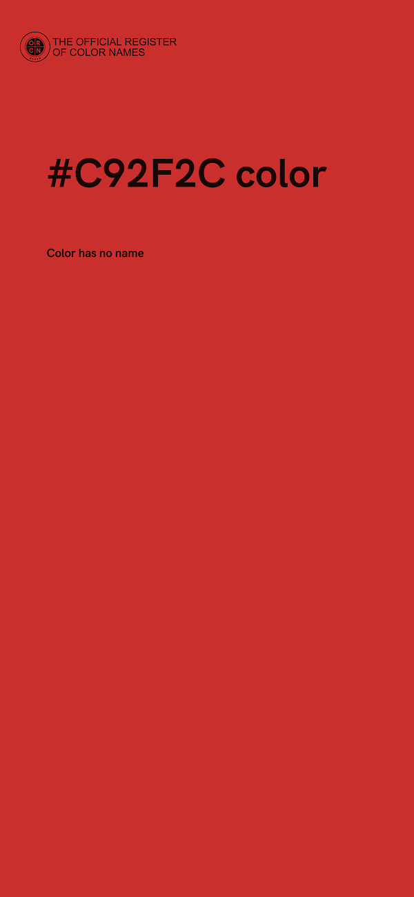 #C92F2C color image