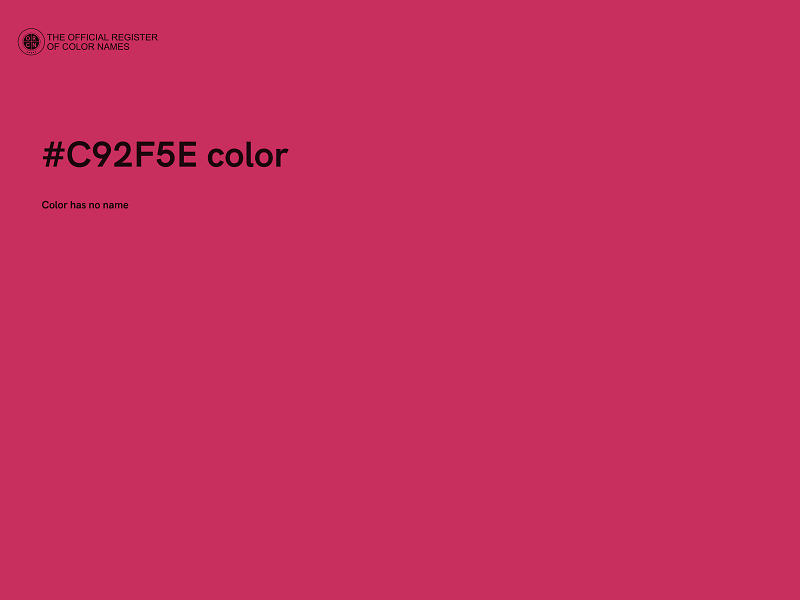 #C92F5E color image