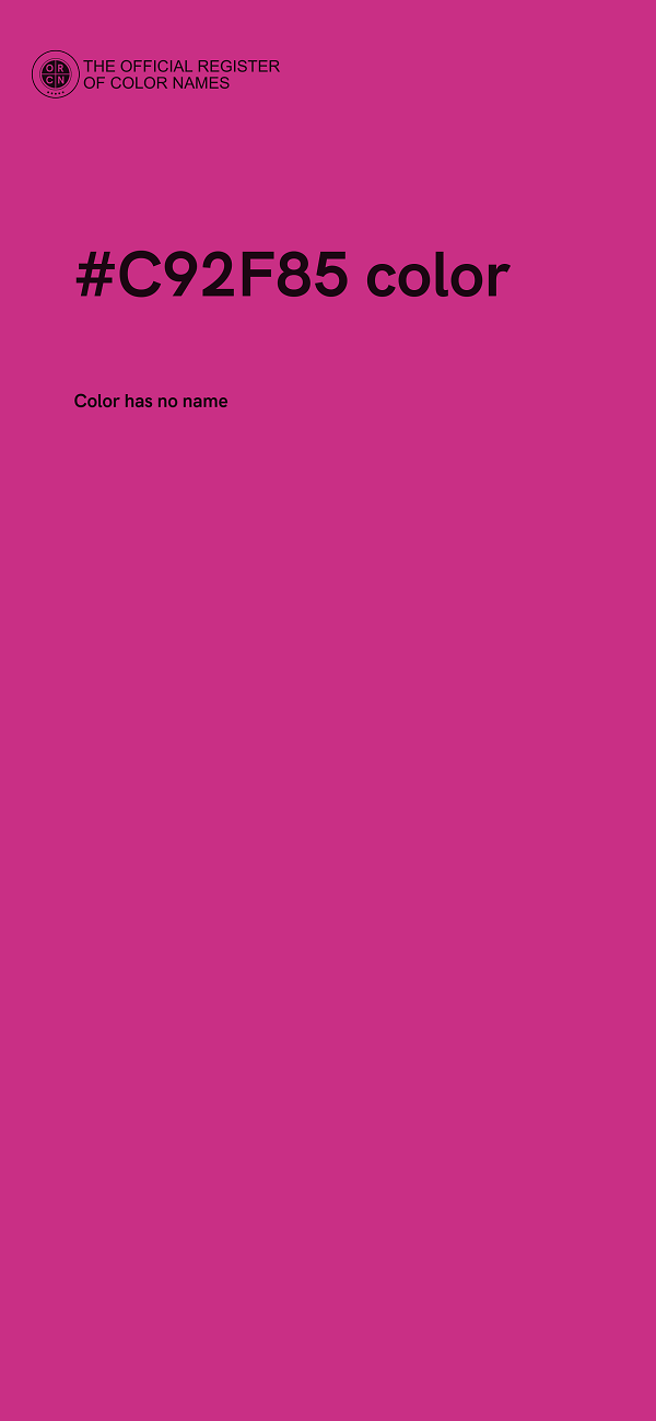#C92F85 color image