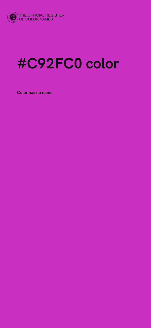 #C92FC0 color image