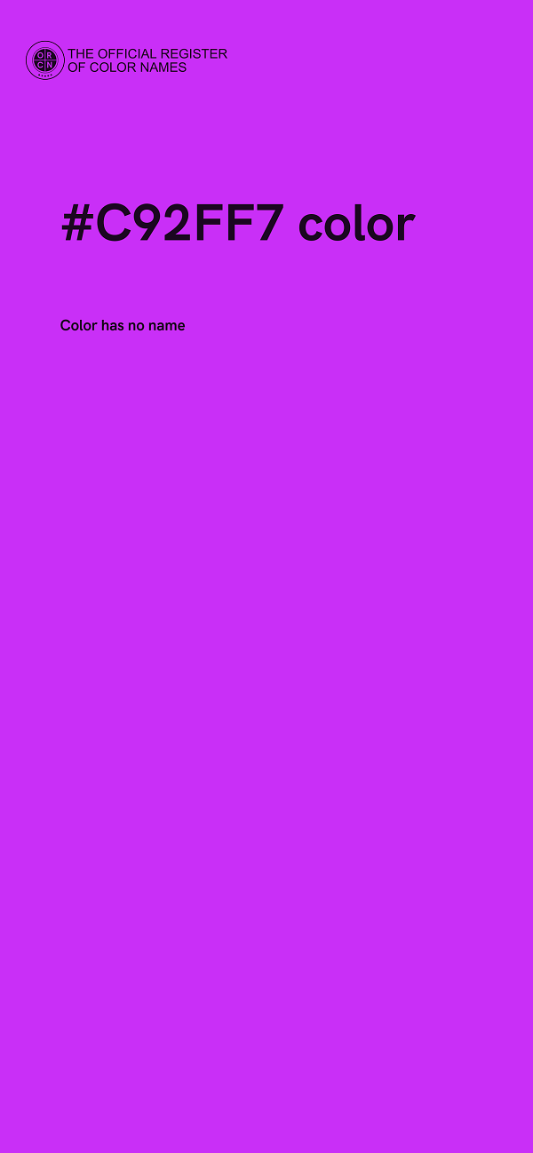 #C92FF7 color image