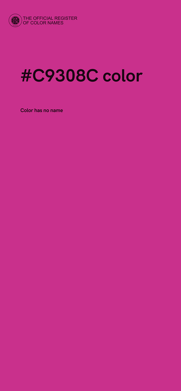 #C9308C color image