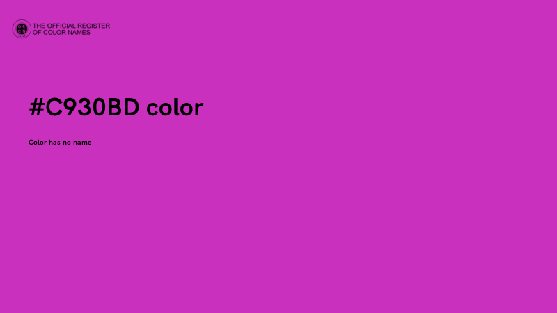 #C930BD color image