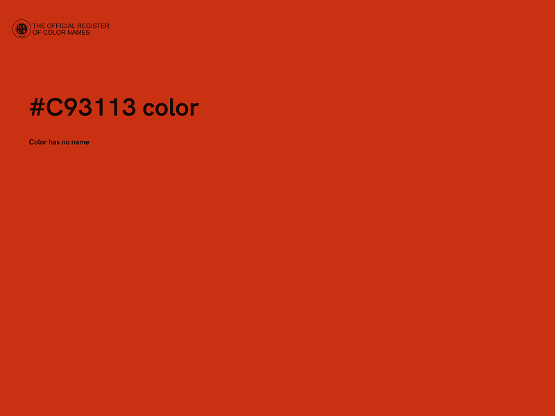 #C93113 color image