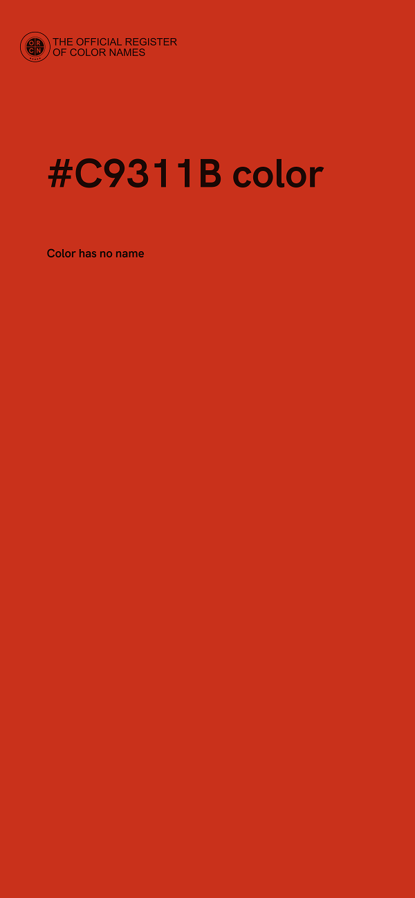 #C9311B color image