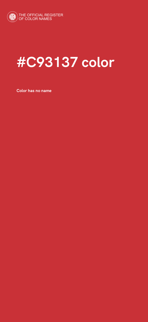 #C93137 color image