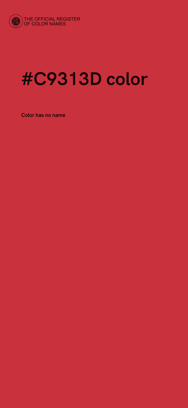 #C9313D color image