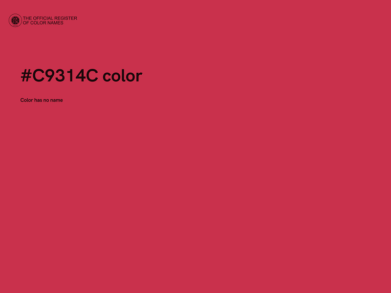 #C9314C color image