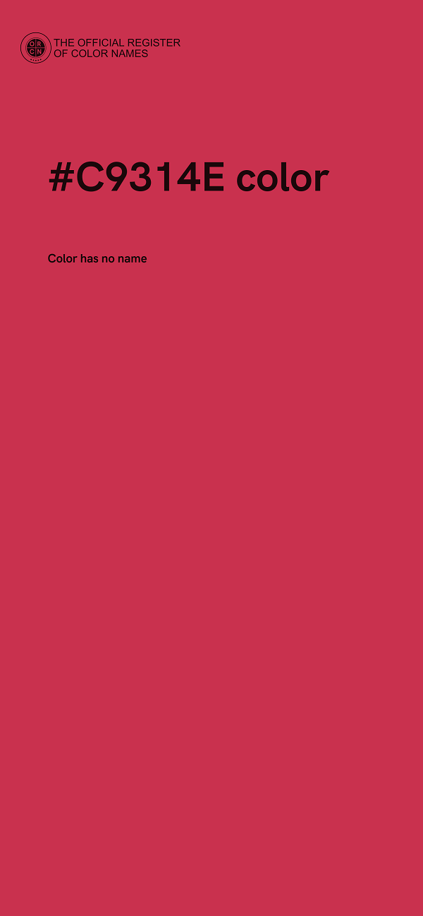 #C9314E color image