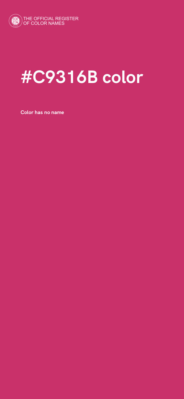 #C9316B color image