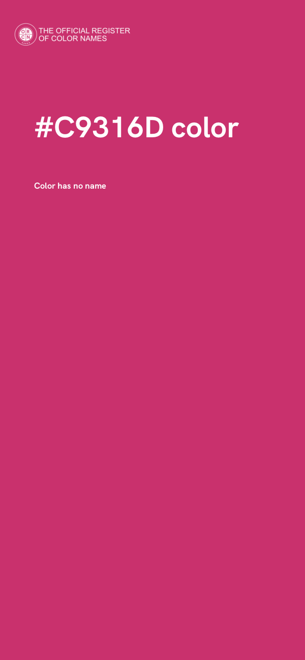 #C9316D color image