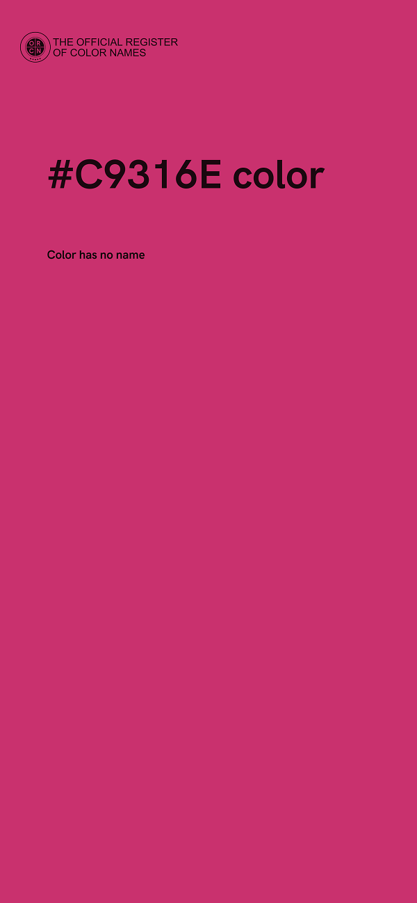 #C9316E color image