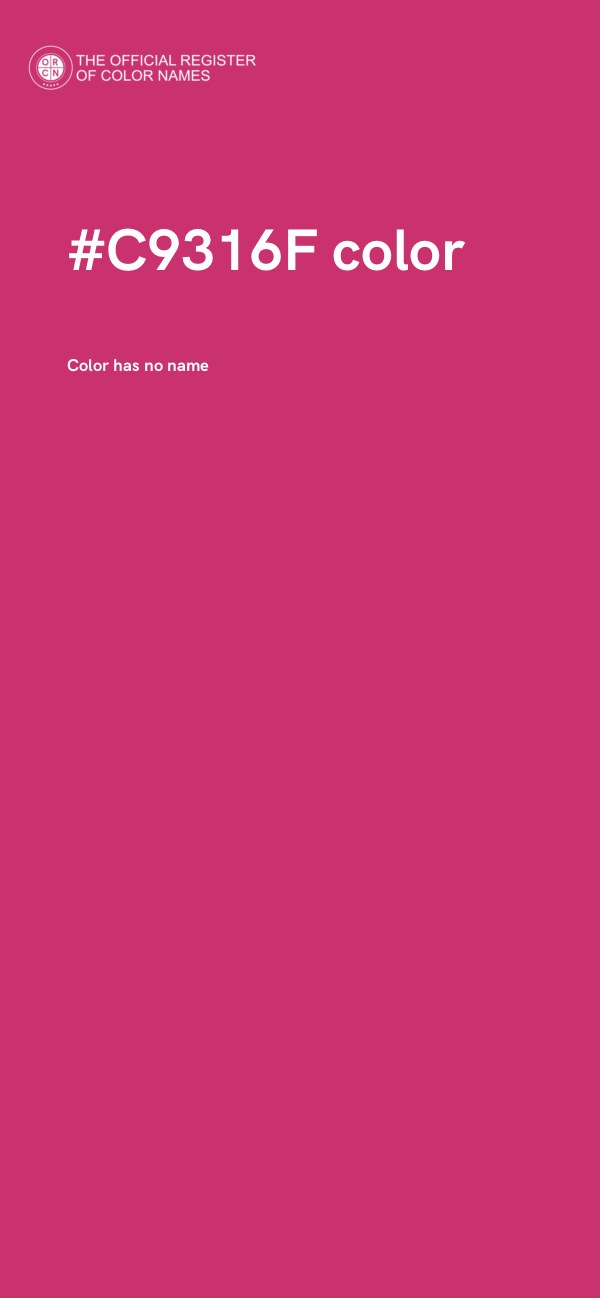 #C9316F color image