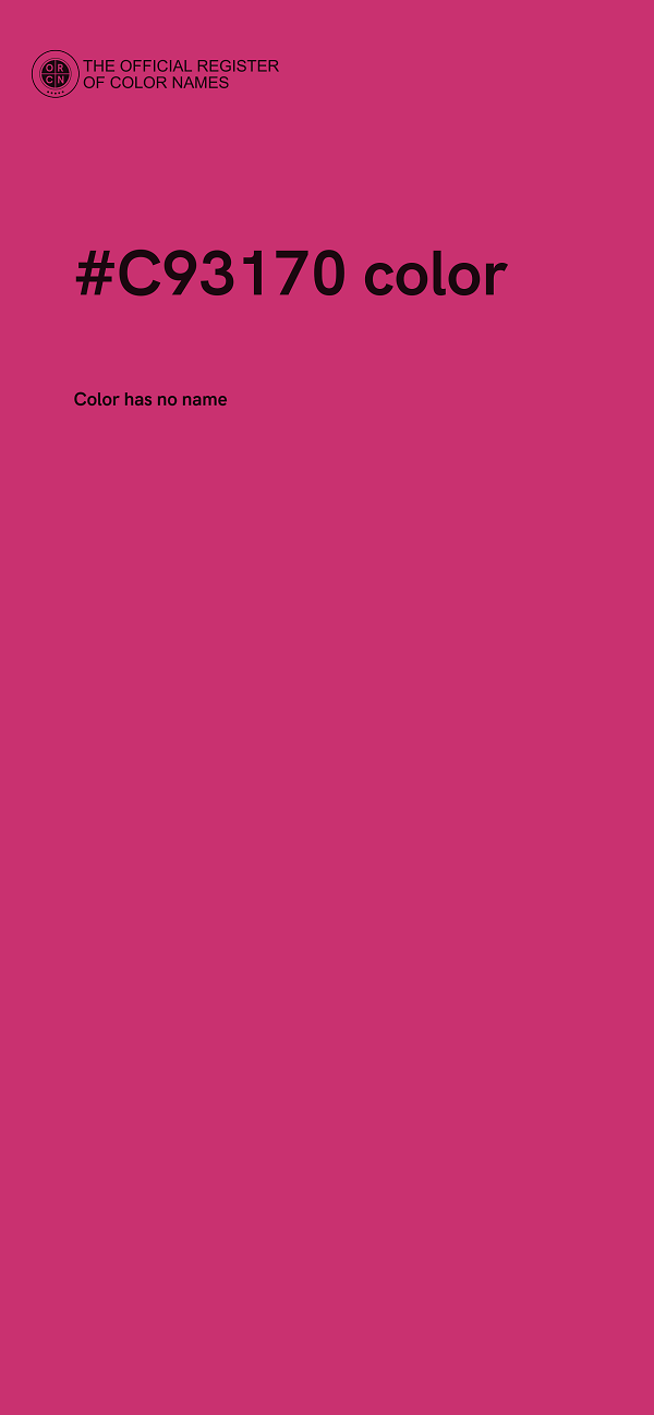 #C93170 color image