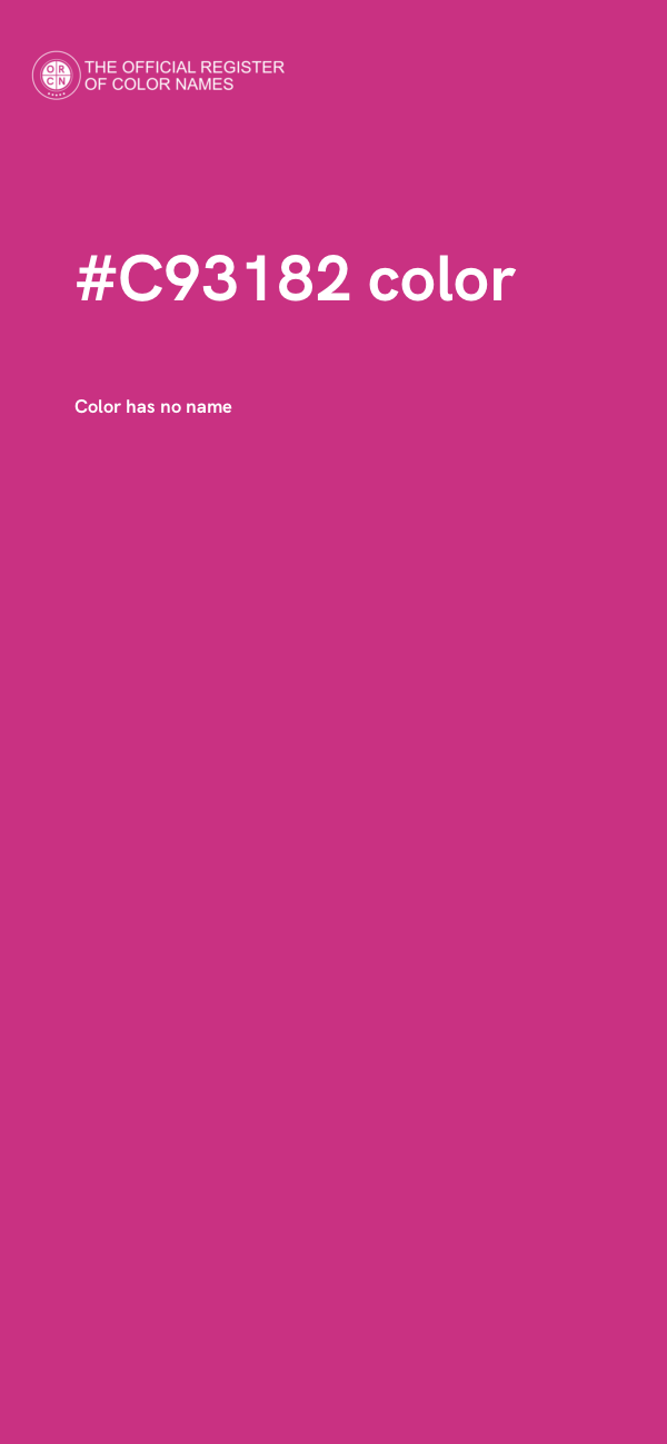 #C93182 color image