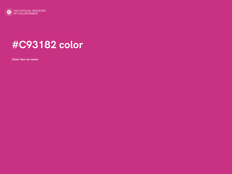 #C93182 color image