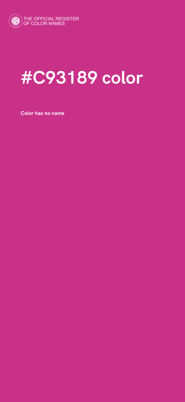 #C93189 color image