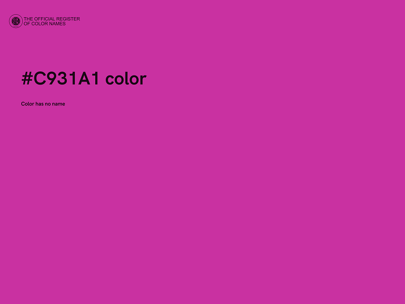 #C931A1 color image