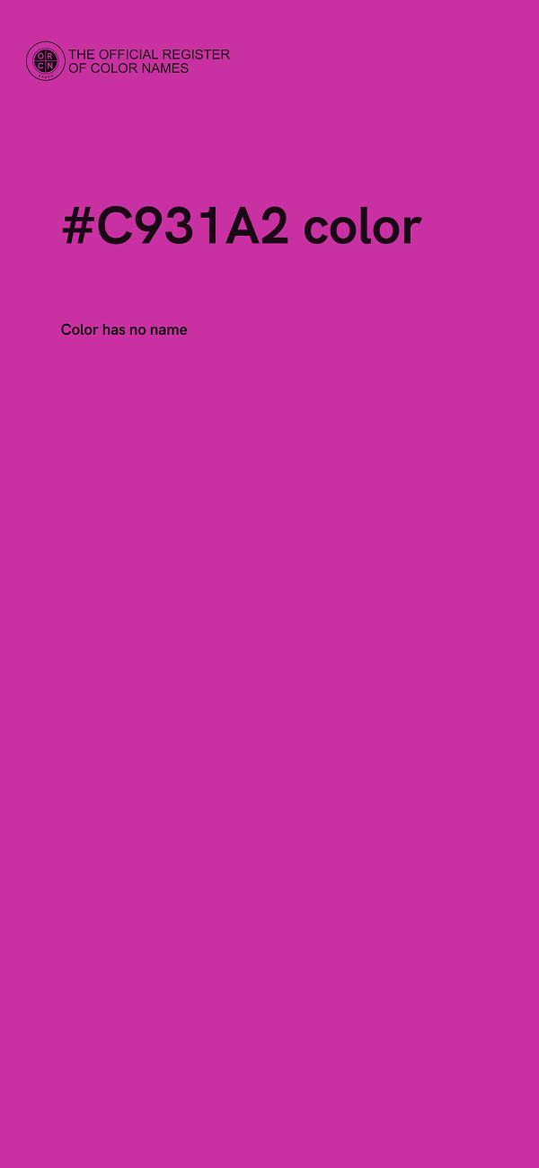 #C931A2 color image