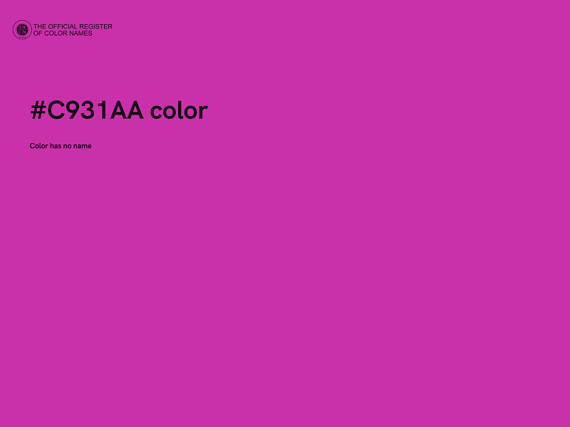 #C931AA color image