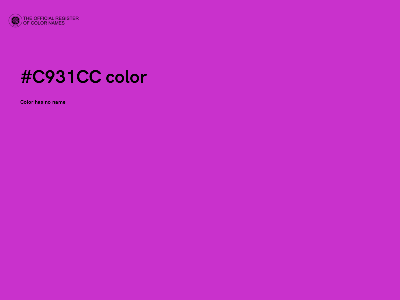 #C931CC color image