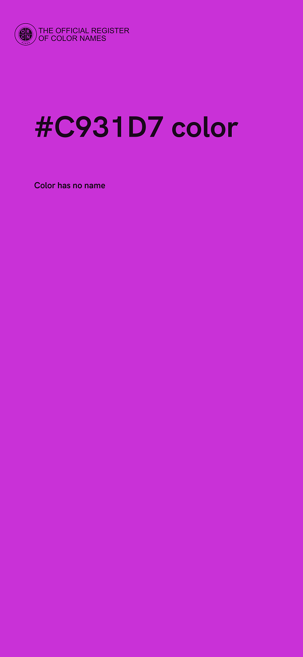 #C931D7 color image