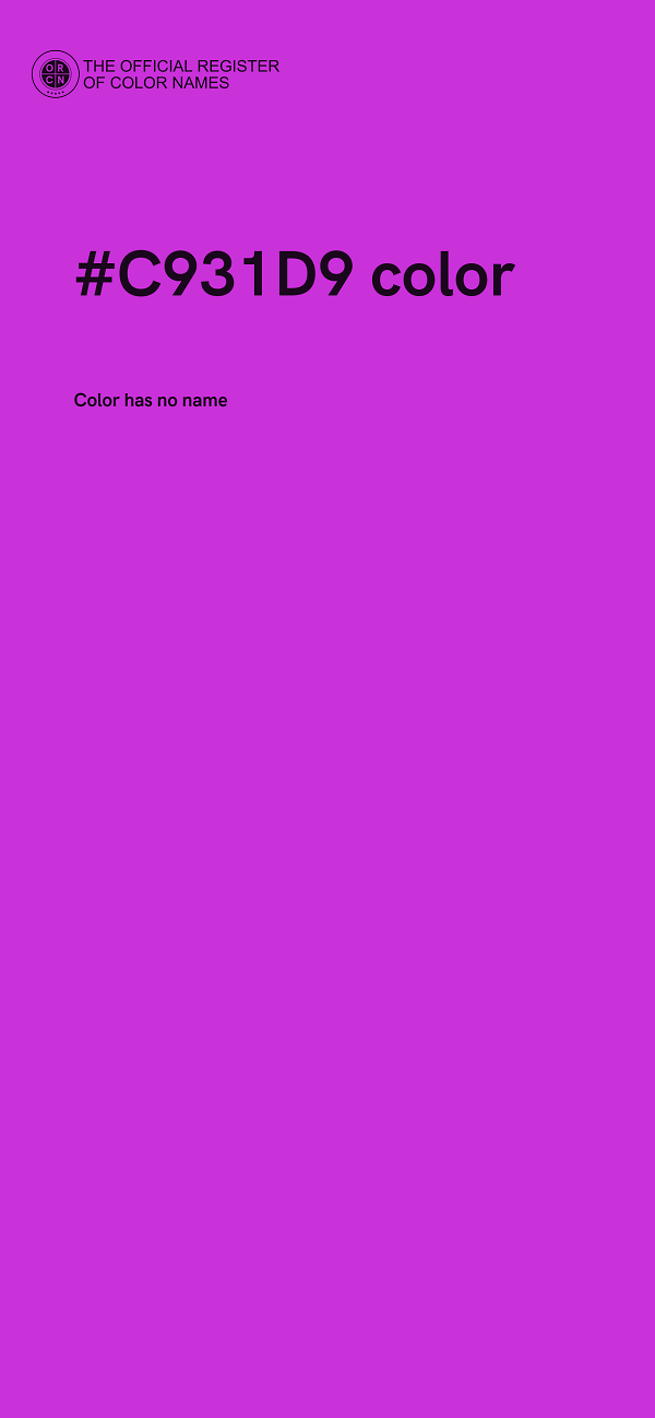 #C931D9 color image