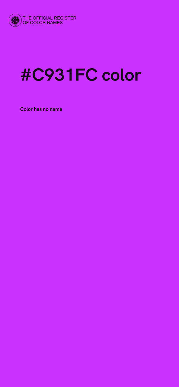 #C931FC color image