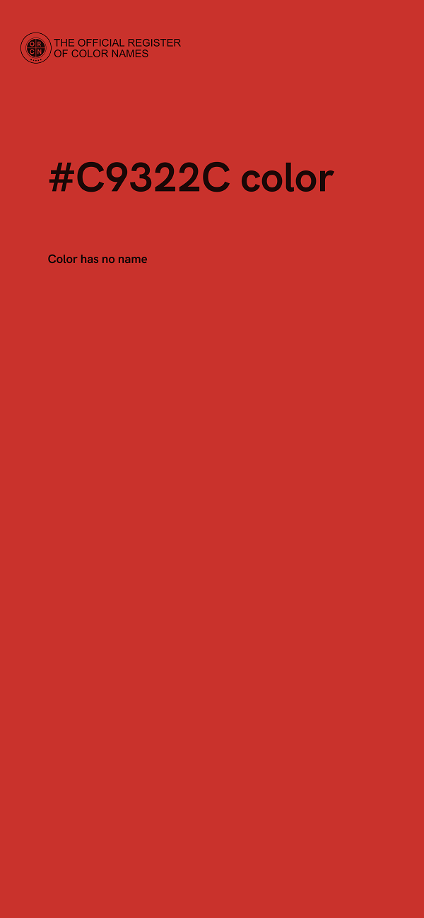 #C9322C color image