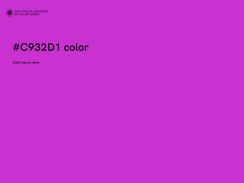 #C932D1 color image