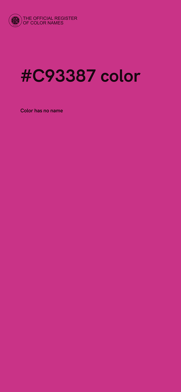 #C93387 color image