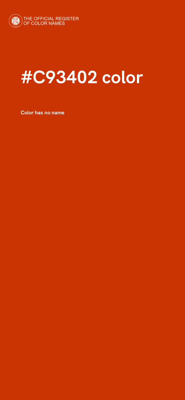 #C93402 color image