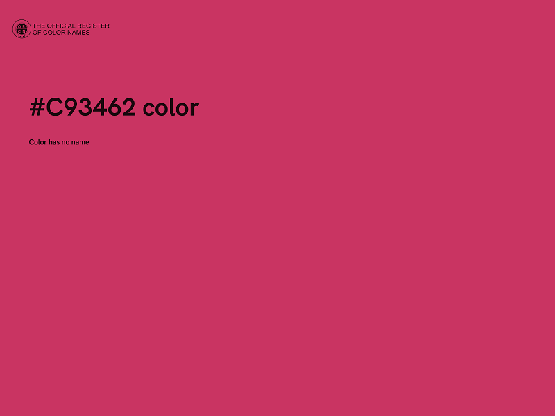 #C93462 color image