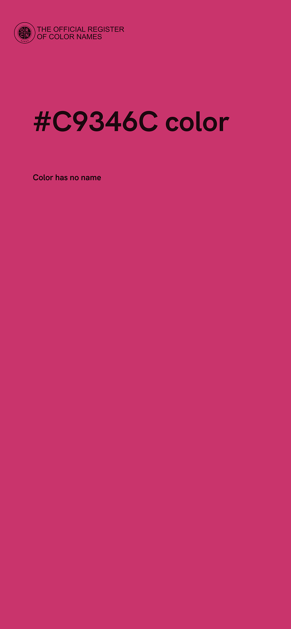 #C9346C color image