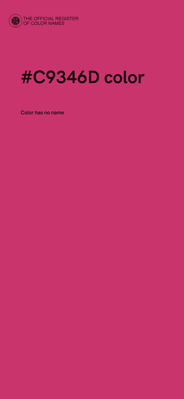 #C9346D color image